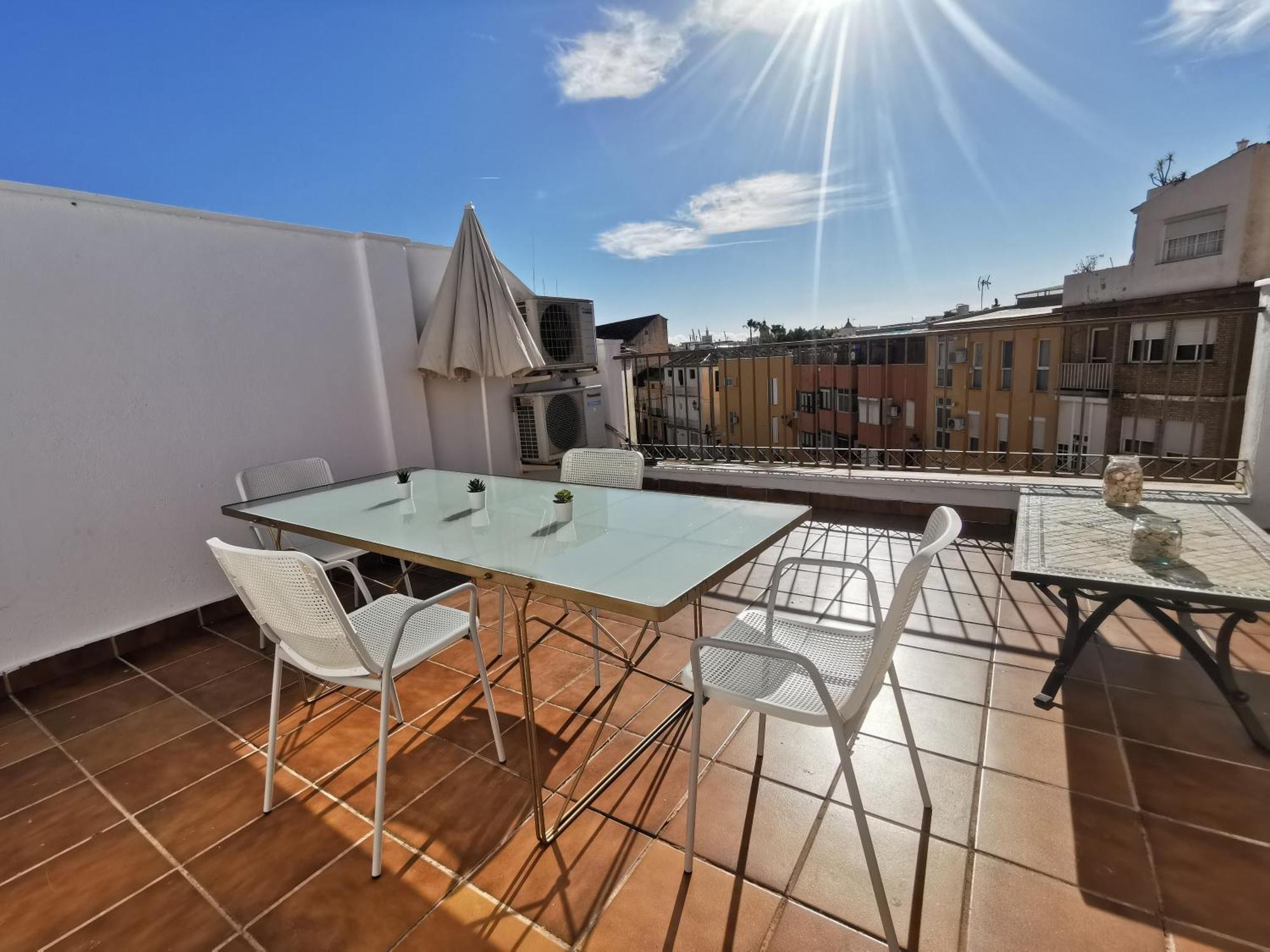 Atico Con Vistas Centro Historico / Terraza 40 M Apartment Malaga Ngoại thất bức ảnh